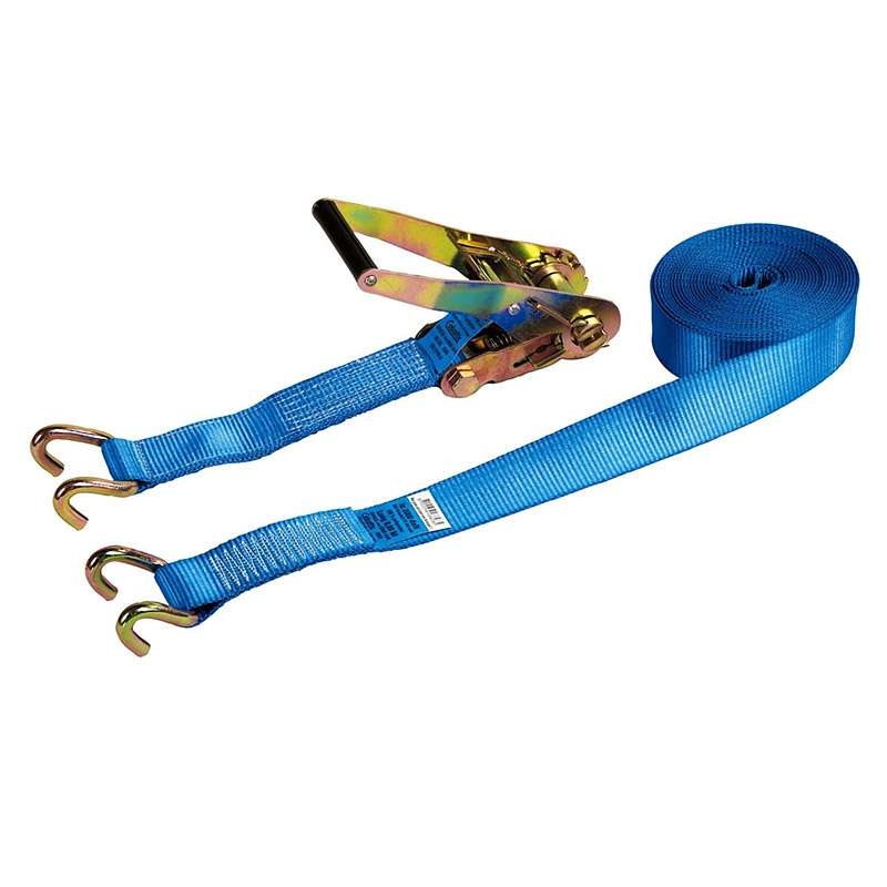 Sangle d'arrimage avec cliquet, 6 tonnes 50mm x 9m bleu cobaltix