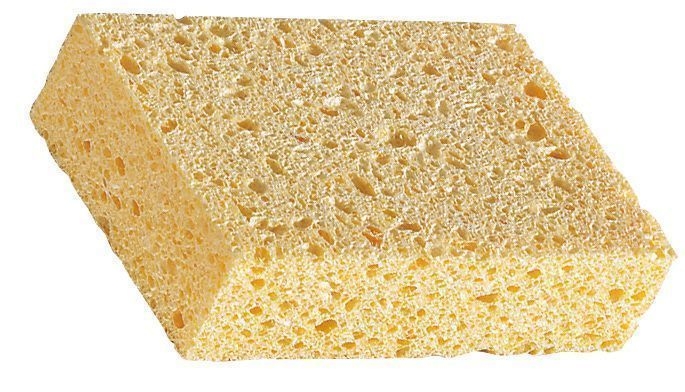 Eponge végétale pour tous types de travaux, L.155 x l.120 x ép.45 mm