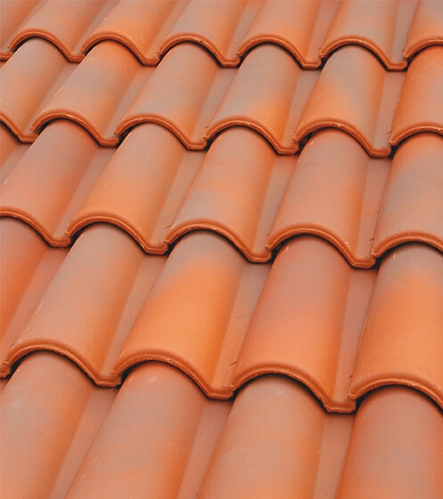 Tuile & accessoires en terre cuite, Mixta 11, couleur rouge antique
