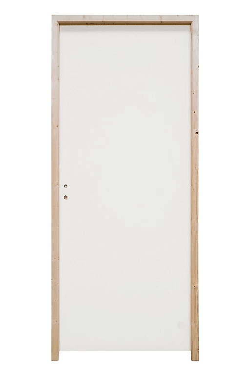 Bloc porte Isogyl pré-peint, huisserie 90x57 mm, à recouvrement, largeur 63 cm