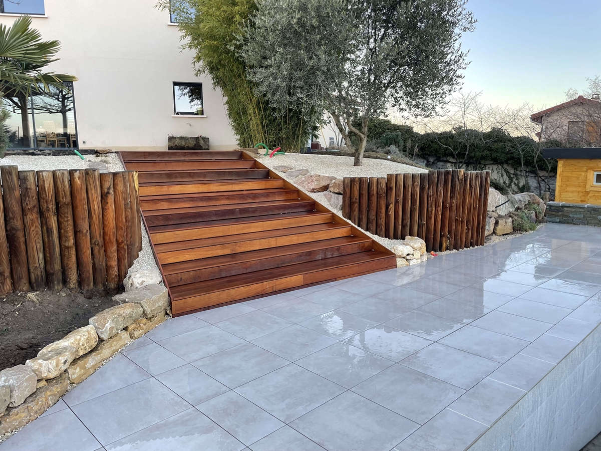 Carrelage extérieur, série TSM 42, L.60 x l.60 x ép.2 cm