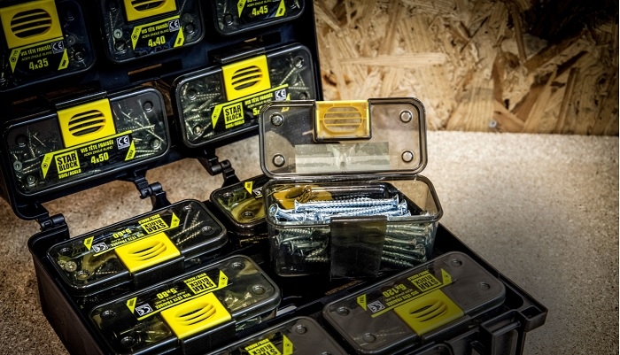 Coffret de 1350 vis bois, idéal chantier