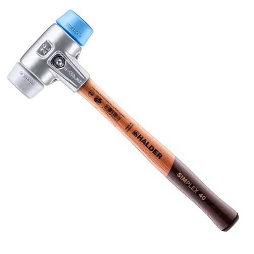 Maillet aluminium pour carrelage et pierre, manche bois, diam.60 mm