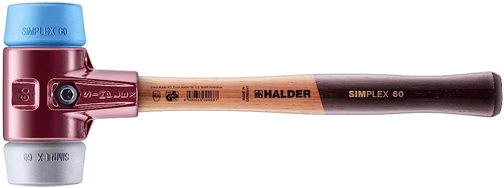 Maillet fonte pour bordure et pavés, manche bois, diamètre 60 mm