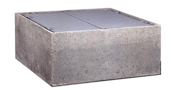 Regard compteur d'eau, L.80 x l.80 x ht.40 cm