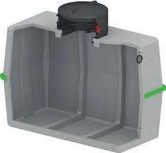 Cuve de stockage des eaux pluviales, béton, 5000 L, nue