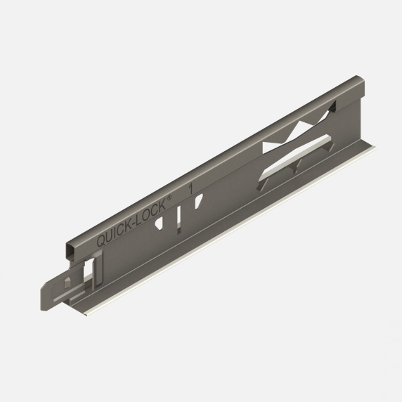 Ossature clip on T24 pour plafond suspendu, couleur noir