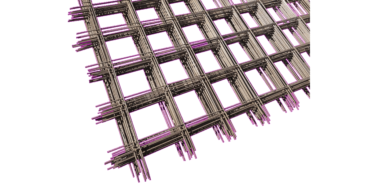 Treillis soudé ST25CS, maille 15x15 cm, 3 x 2,4 m, fil diam.7 mm