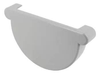 Fond symétrique de gouttière largeur 25 cm, à coller, gris