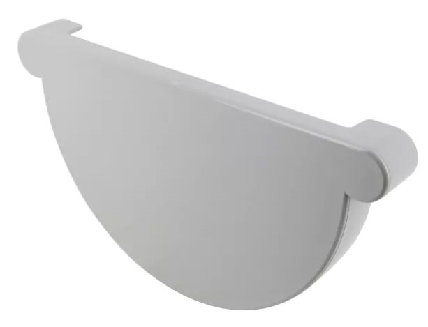 Fond symétrique de gouttière largeur 33 cm, à coller, gris