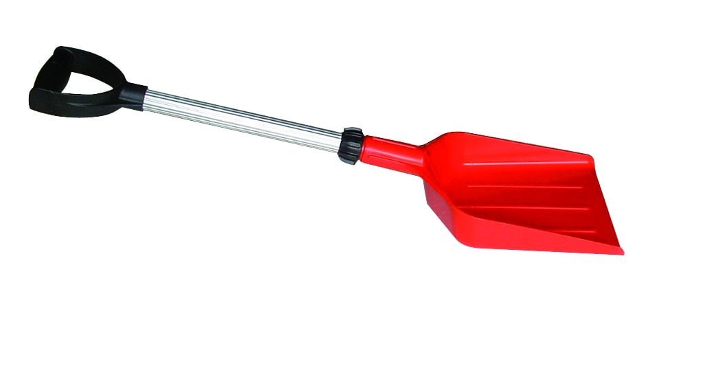 Pelle à neige rétractable en polypropylène, manche alu, longueur 75 cm