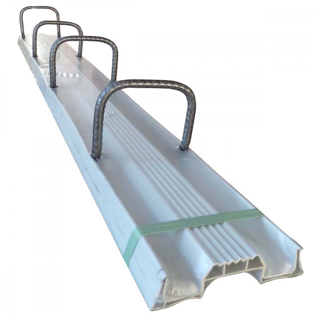 Boite d'attente PVC, largeur 10 cm, espacement de 20 cm, longueur 2,40 m