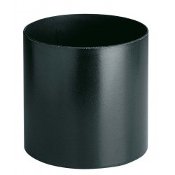 Manchon en acier laqué de couleur gris anthracite (RAL7016), diamètre 100 mm