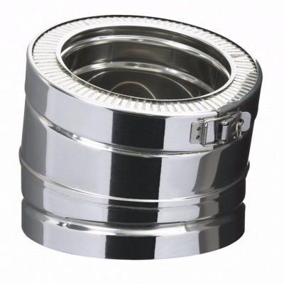 Coude pour conduit de cheminée inox & galva, Diamètre 150 mm