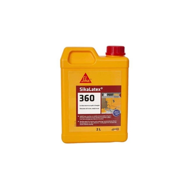 Additif pour mortiers et enduits sikalatex 360, bidon de 2L