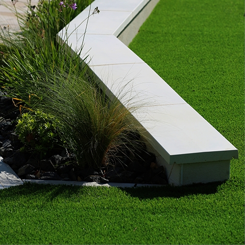 Couvertine de mur en béton, plate, L.1 m x l.30 x ep.4 cm