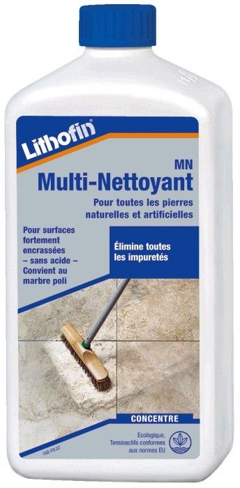 Lithofin mn multi nettoyant sans acide, spécial pierre naturelle