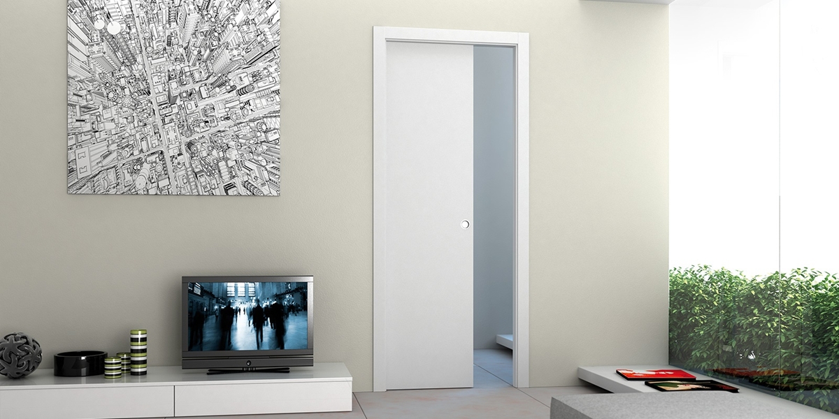 Porte seule pour galandage, isogyl à condamnation, rive droite, axe 50