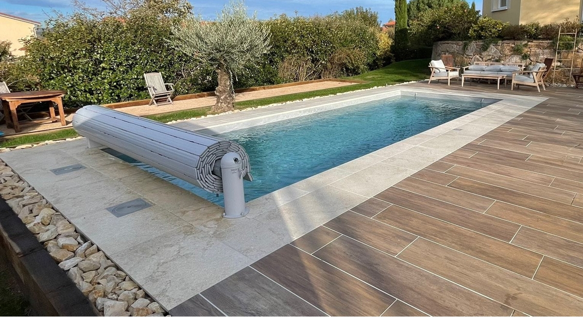 Margelle kemet adoucie vieillie 30x60x3cm nez arrondi couleur