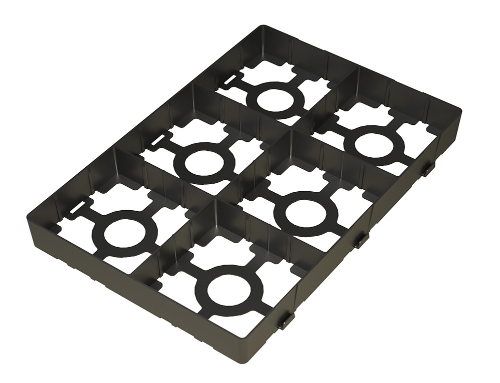 Plaque pour pavé pour parking perméable, Urbanit, plaque de 48 x 32 cm