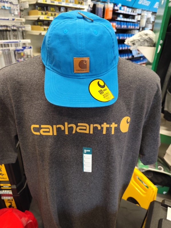 Casquette Carhartt 100 % coton, couleur bleu océan