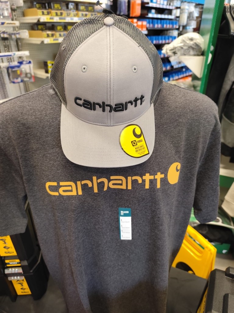 Casquette Carhartt en toile de coton, couleur gris