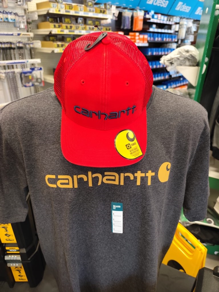 Casquette Carhartt en toile de coton, couleur rouge