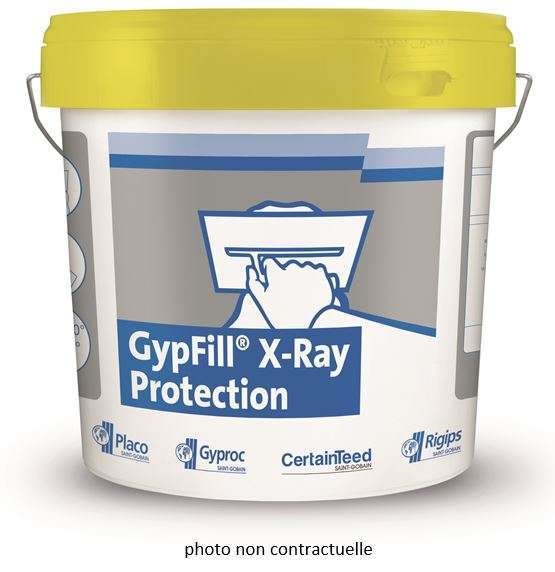 Enduit prêt à l’emploi GypFill pour plaque de plâtre X-ray protection, seau 10 L