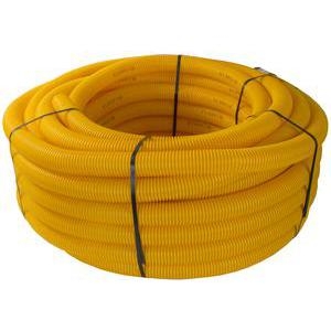 Gaine TPC pour réseaux enterrés, diam 63 mm, couleur jaune (gaz)