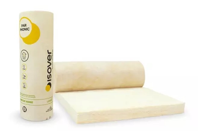 Laine de verre acoustique pour cloison, PAR PHONIC, rouleau de largeur 60 cm