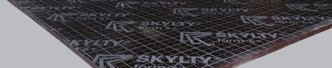 Contreplaqué filmé Eucalyptus Skylty 6 réemplois, L.250xl.125 cm