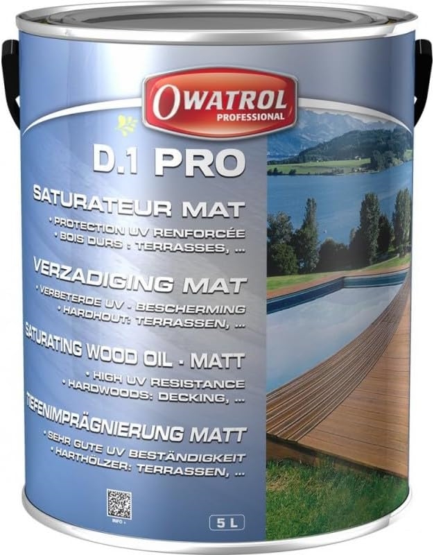 Saturateur pour bois exotique satiné mat  D1 pro - 5L