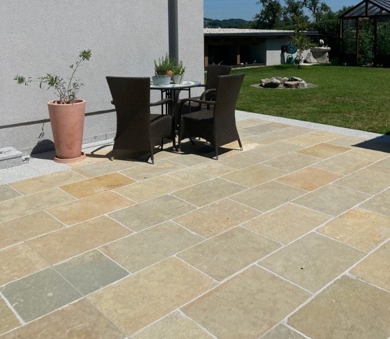 Finition vieillie, coté clivés, 40x60, ép. 2cm