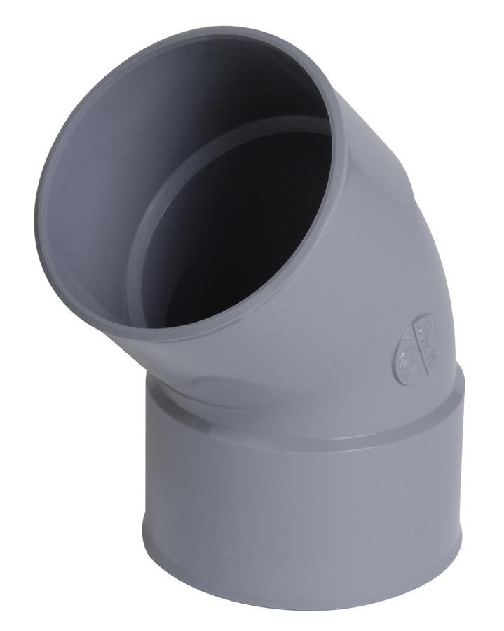 Coude en PVC, diamètre 50 mm