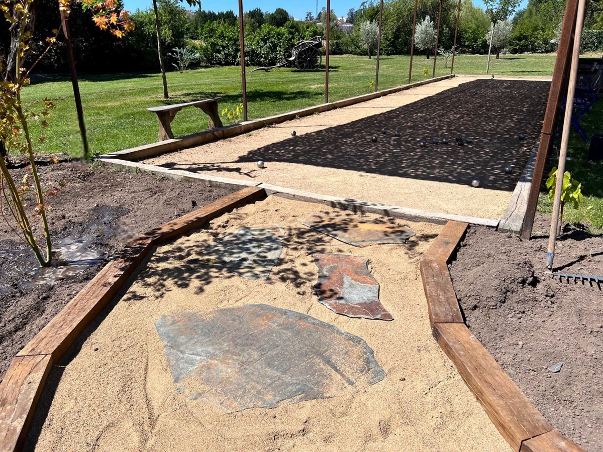 Pas japonais en ardoise corten, ép.3/5 cm, dimension variable