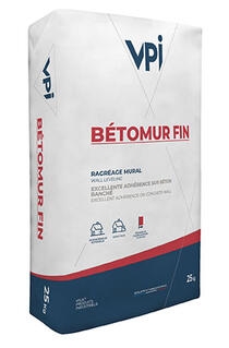 Mortier Betomur fin pour ragréage mural, sac de 25 kg