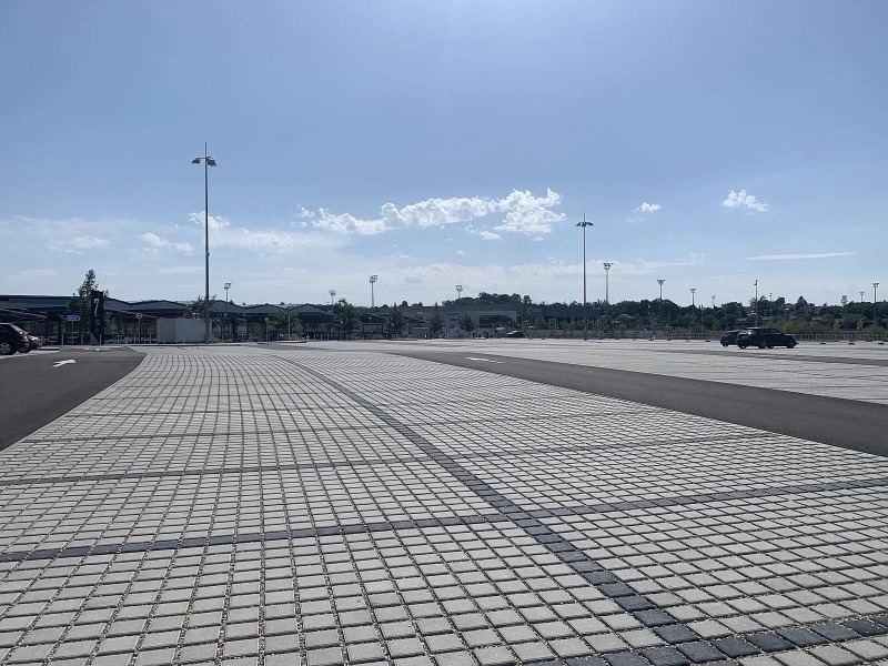 Pavé drainant en béton Variogreen, section 20x20, ép. 8 cm, ergot 3 cm