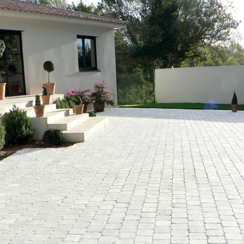 Pavé béton monoformat, série médiéval, sect . 16 x 16 x ép .6 cm