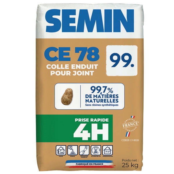Enduit à joint CE 78 99 naturel, prise rapide 4H
