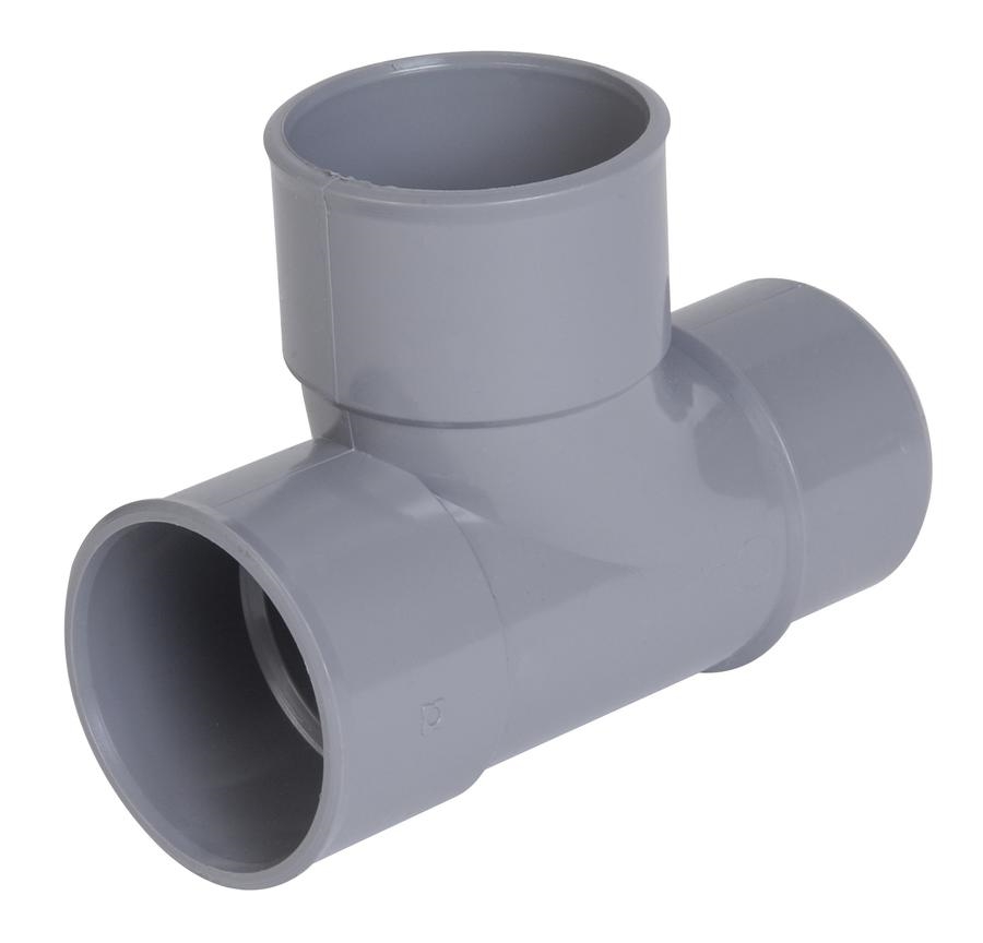 Té 87,3° en PVC, mâle/femelle, diamètre 100
