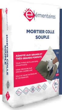 Colle souple pour carrelage et pierre naturelle, gris, sac de 25kg