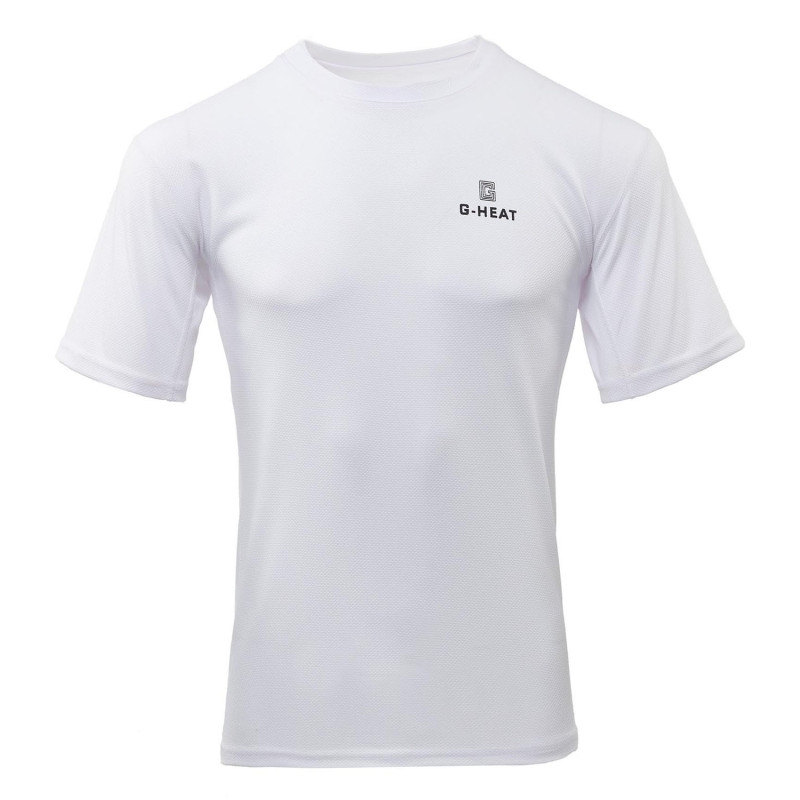 T-shirt rafraichissant anti-uv manche courte, blanc