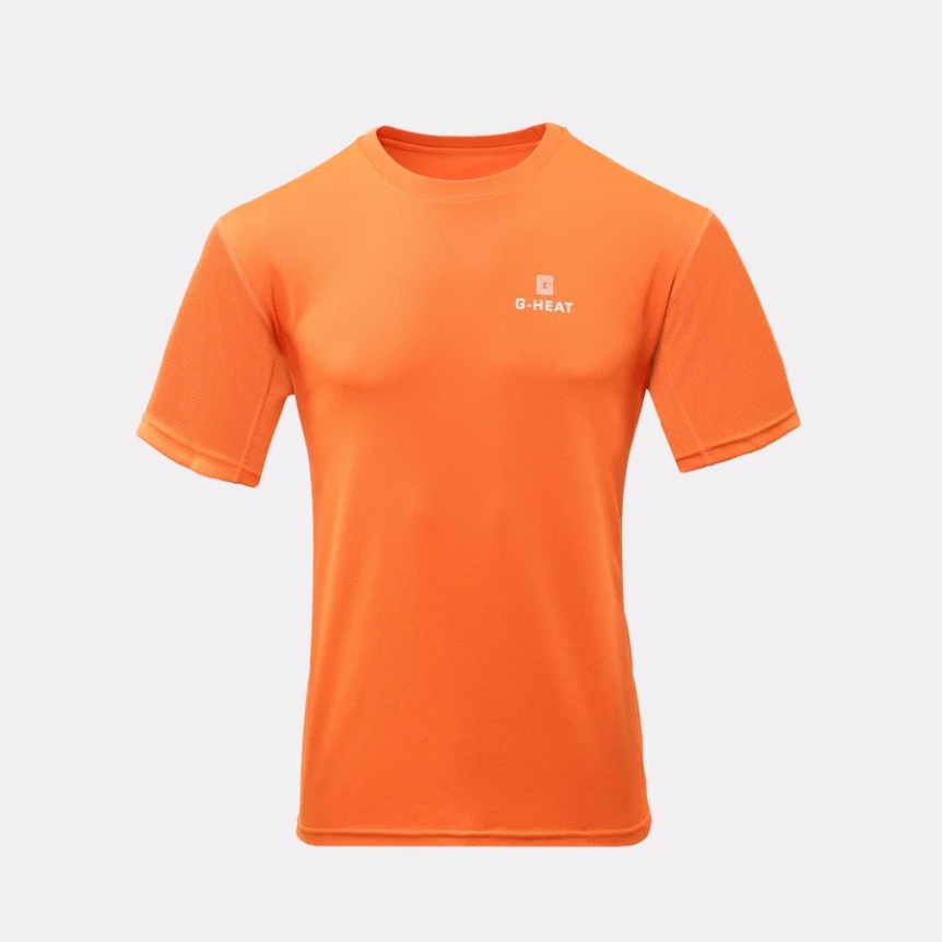 T-shirt rafraichissant anti-uv manche courte, orange