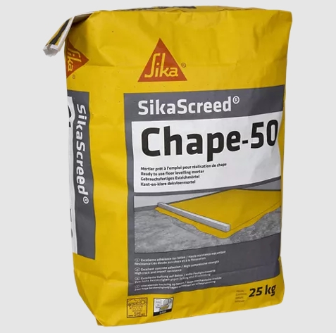 Mortier de chape prêt à l'emploi SikaScreed chape 50, sac de 25 kg