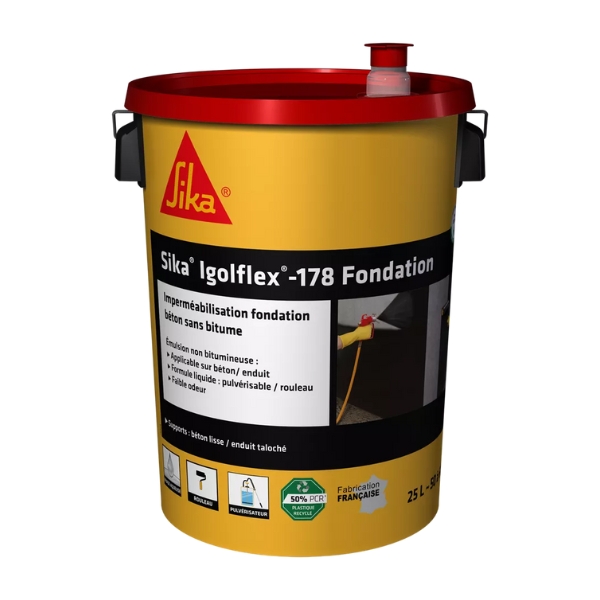 Complément d'imperméabilisation Sika Igolflex- 178 pulvérisable seau de 25L