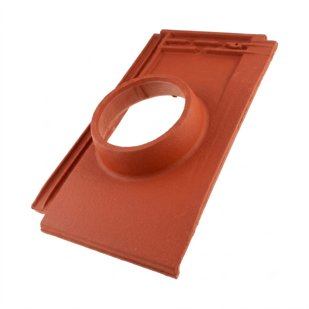 Tuille à douille diamètre 150 cm montagny, couleur rouge