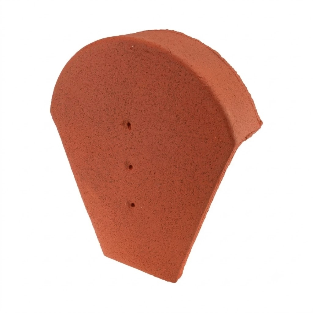 Fronton de faitière ronde ventilée, couleur rouge