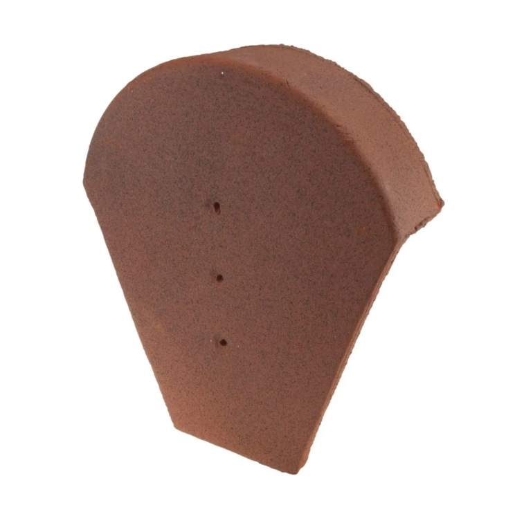 Fronton de faitière ronde ventilée, couleur vieilli bourgogne