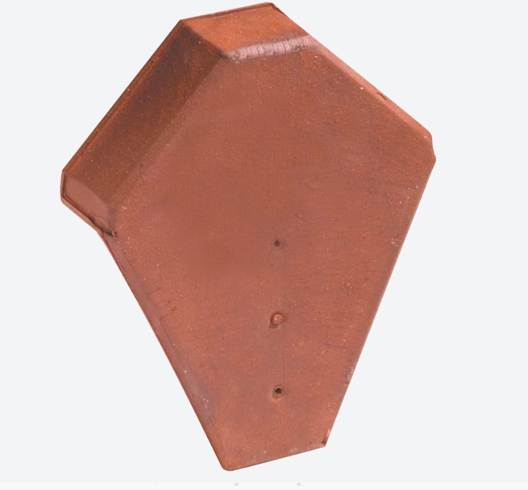Fronton de faitière angulaire rouge