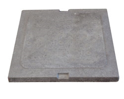 Couvercle plein en béton pour regard